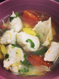 Hình của món Bún chả cá.