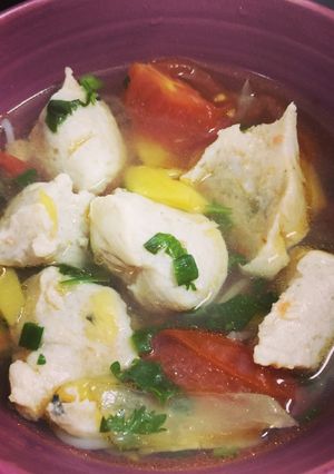 Hình của món Bún chả cá.