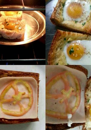 Una foto de Panes con huevos al horno