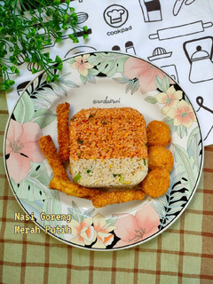 Foto resep Nasi Goreng Merah Putih (merah pedas, putih gurih)