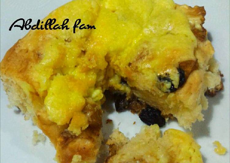 Roti sobek apple cinnamon siram keju ala Abdillah fam