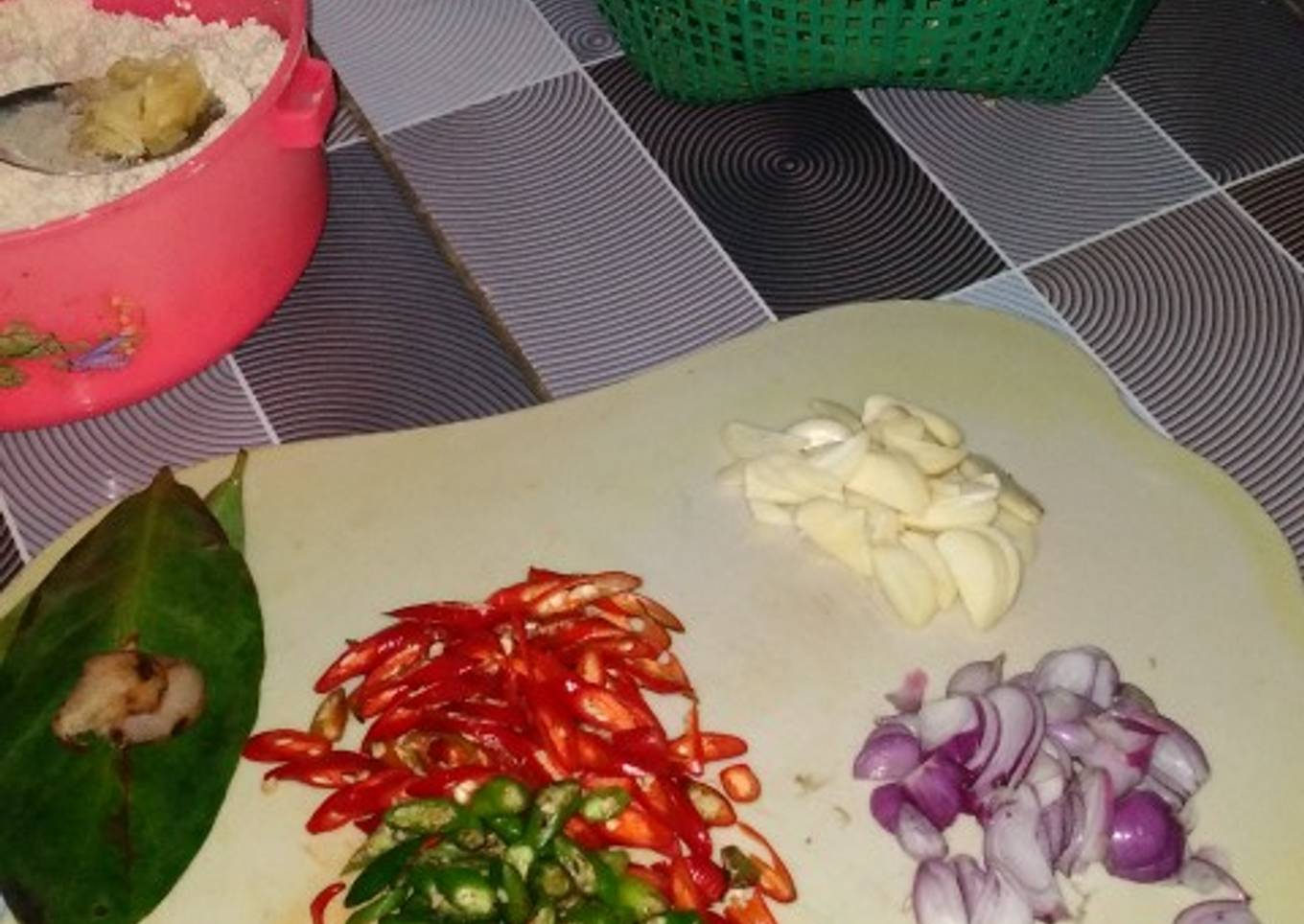Masakan tanggal tua "oseng kangkung & bergedel tahu"