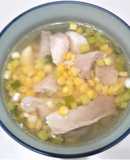 玉米粒肉片湯