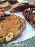 🥞🍫🫐Pancakes de chocolate, arándanos y piñones ~ sin azúcar