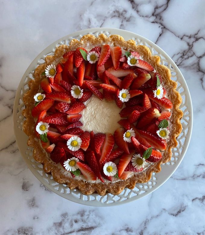 Ricetta Pan Di Spagna Con Crema Di Ricotta E Panna 🌷 di Francesca Simona  Naselli