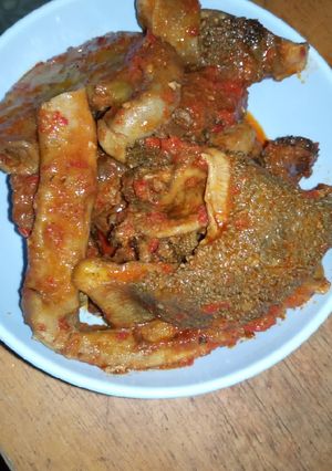 A picture of Peppered intestine.