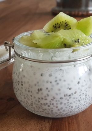 Une photo de Pudding de chia au kiwi