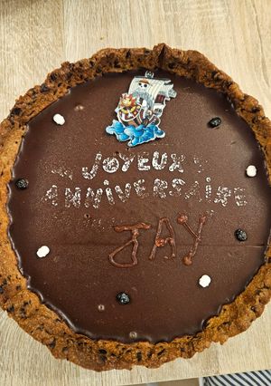 Une photo de Tarte Cookie Ganache Chocolat