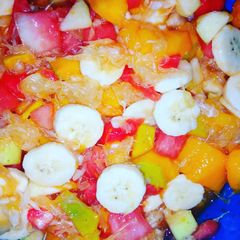 A picture of Fanta Fruit salad.