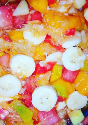 A picture of Fanta Fruit salad.