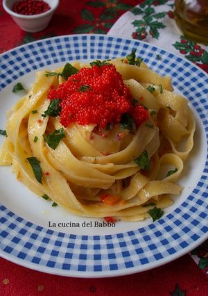 Foto di Tagliatelle al Caviale Rosso