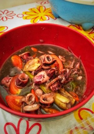 Foto resep Cumi hitam spicy