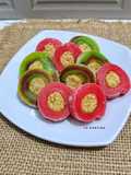 Mochi Gulung Warna-warni