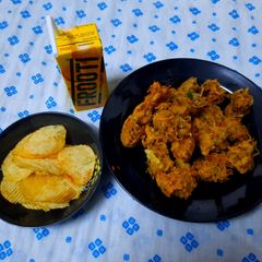 Crispy Aloo lachha pakore A picture of Crispy Aloo lachha pakore.