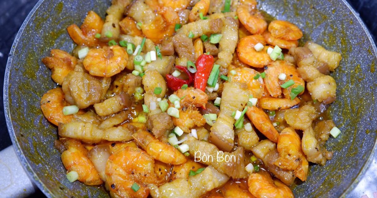 Cách Làm Món Tép Ram Thịt Ba Rọi của Bòn Bon - Cookpad