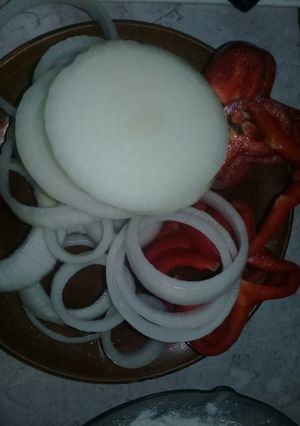 Una foto de Aritos saborizados de cebolla y pimiento