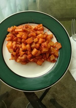 Una foto de Papas con chorizo