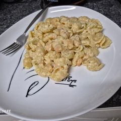 A picture of Pasta and Shrimp.