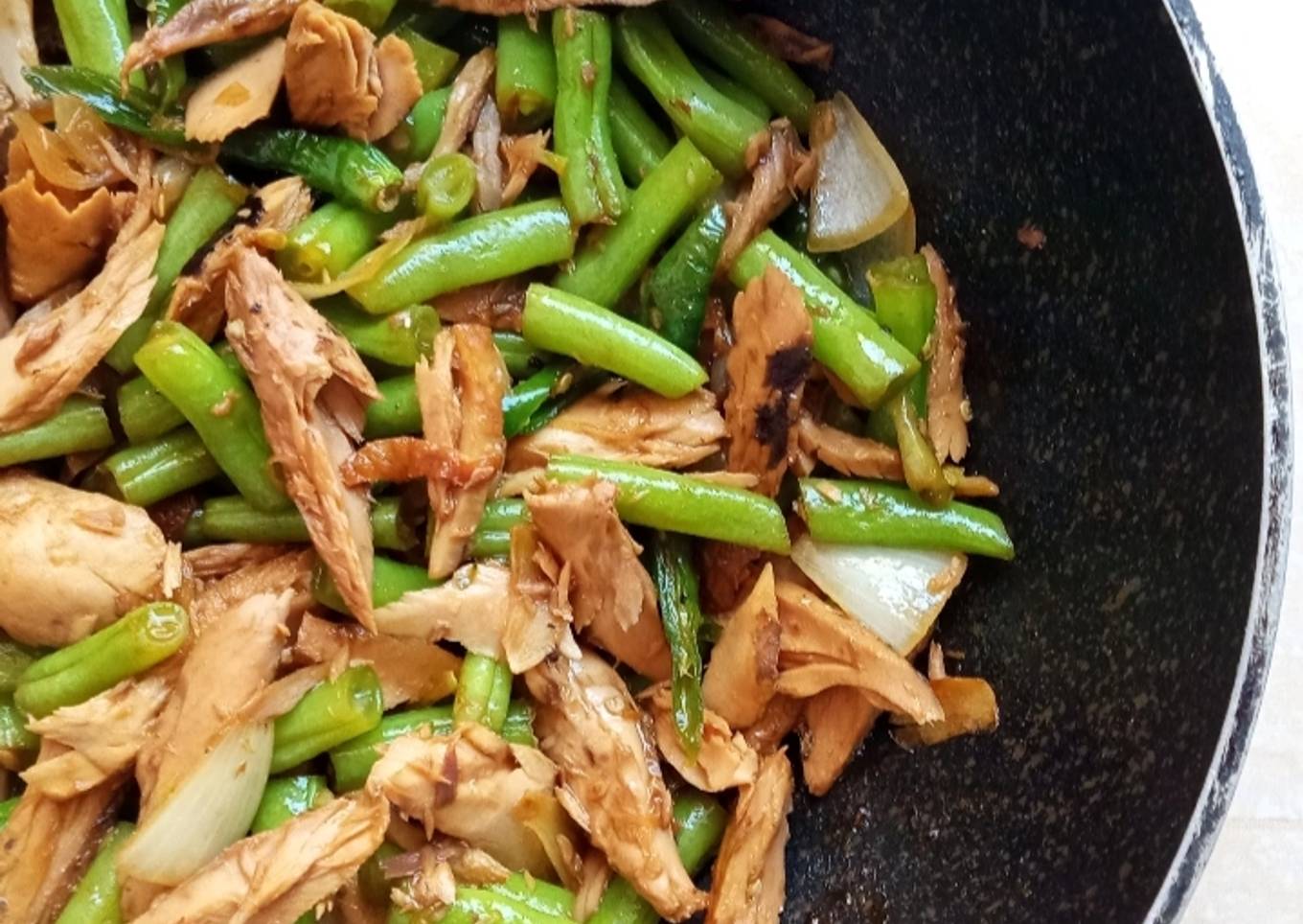 Tumis Ikang tongkol buncis
