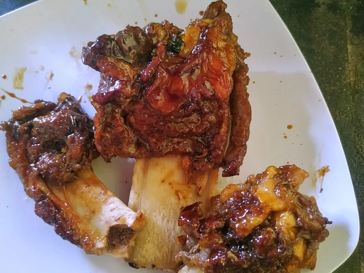 Langkah Gampang Menyiapkan Resep Iga bakar simple Anti Ribet, Menggugah Selera