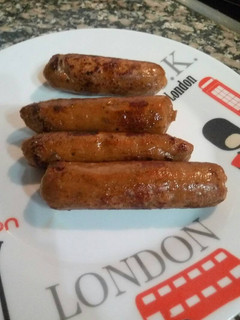 Una foto de Salchichas veganas de gluten de trigo