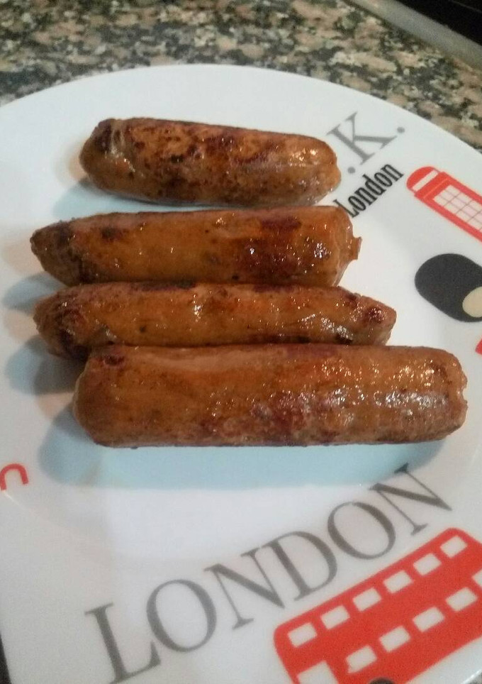 Una foto de Salchichas veganas de gluten de trigo