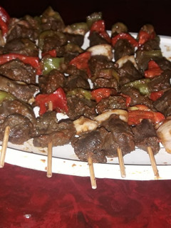 Tsiren bulukunji (Gizzard kebab) ainihin hoton girkin
