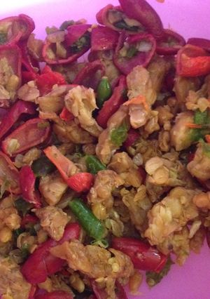 Foto resep Sambel tempe kulit tangkil