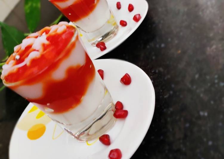 Step-by-Step Guide to Prepare Super Quick Homemade Yogurt panna cotta with strawberry