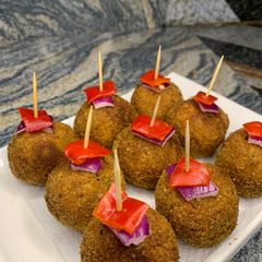 Chicken croquettes A picture of Chicken croquettes.