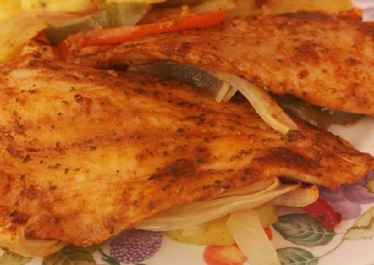 Filetes de merluza al horno