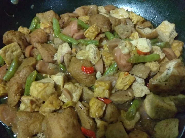 Cara Gampang Membuat Resep Tumis tahu tempe, sosis, pentol, buncis yang Bikin Ngiler Anti Ribet, Lezat