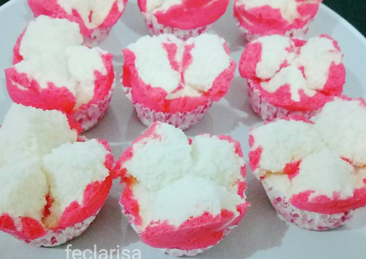 Resep Bolu kukus merah putih Anti Gagal