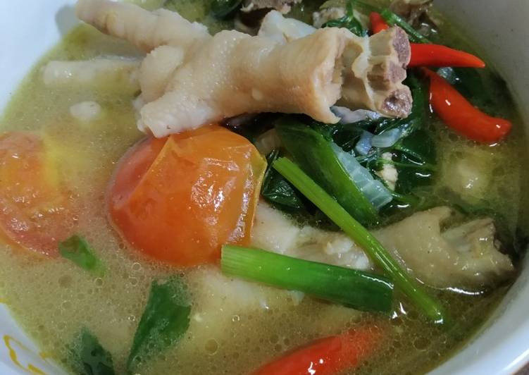 Resepi sup kaki ayam ala thai