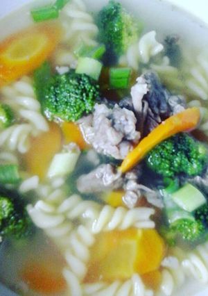 Foto resep Soup pasta