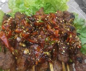 Resep mudah Sate daging kambing #FestivalResepAsia#dagingkambing#indonesia Praktis Enak