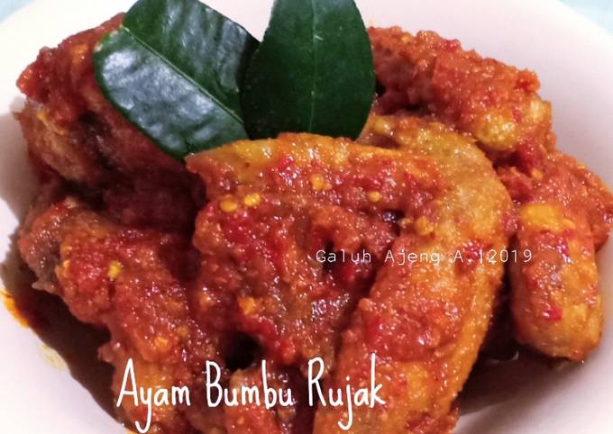 Resep Ayam Bumbu Rujak, Enak