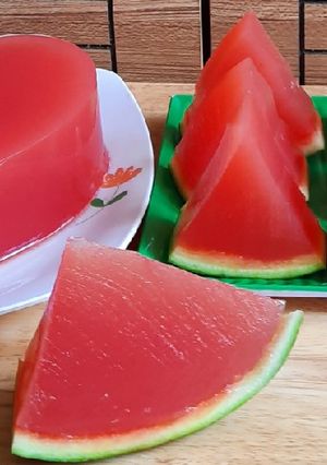 Hình của món Thạch dưa hấu.