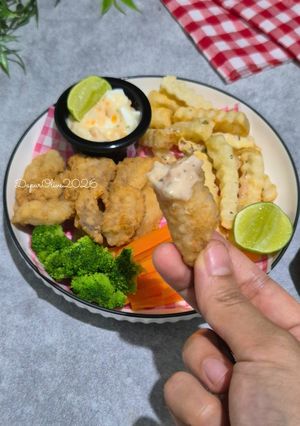 Foto resep Fish and Chip dengan Saus Tartar Sederhana