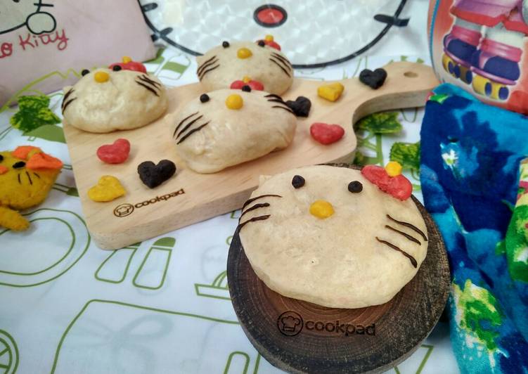 Cara Bikin Bakpau Hello Kitty Mayonaise yang Enak Banget