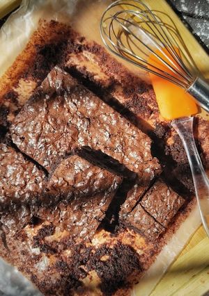 A picture of Chocolate fudge brownies.