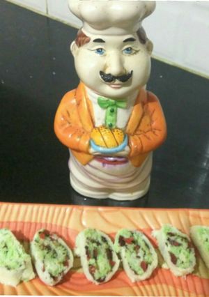 A picture of Coconut paan roll.