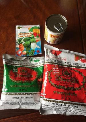 Hình của món Trà thái.