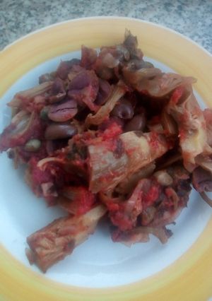 Foto di Caponata di carciofi oppure carciofi apparecchiati