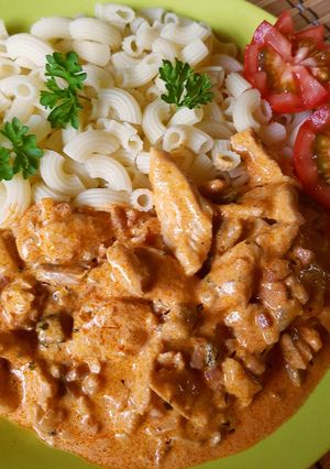 Csirkemell, Stroganoff módra recept fotója