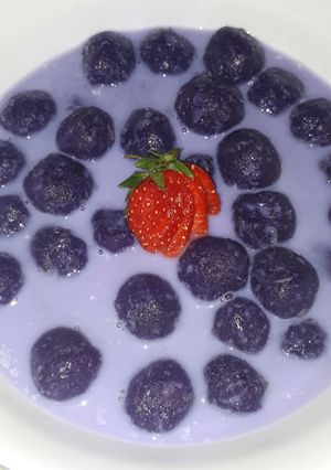 Foto resep Biji Salak Ubi Ungu tanpa Santan