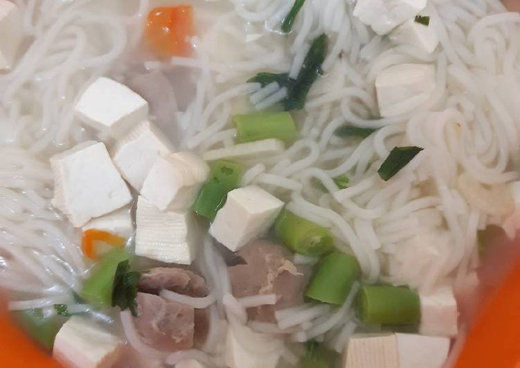 Cara Gampang Menyiapkan Sup misoa tahu bakso buncis Anti Gagal