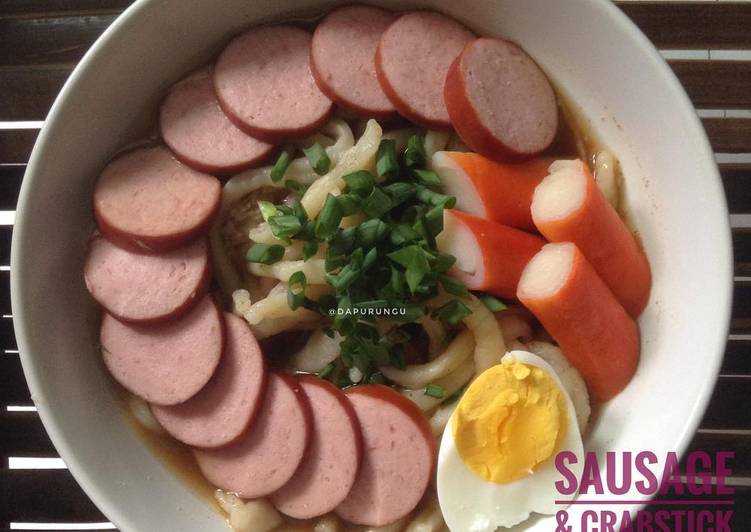 Resep 🎈Sausage &amp; CrabStick Udon🎈 Enak Banget