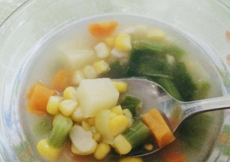 Resep Sop sayuran dan jagung manis Anti Gagal