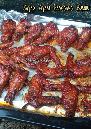 Foto resep Sayap Ayam Panggang Bumbu BBQ